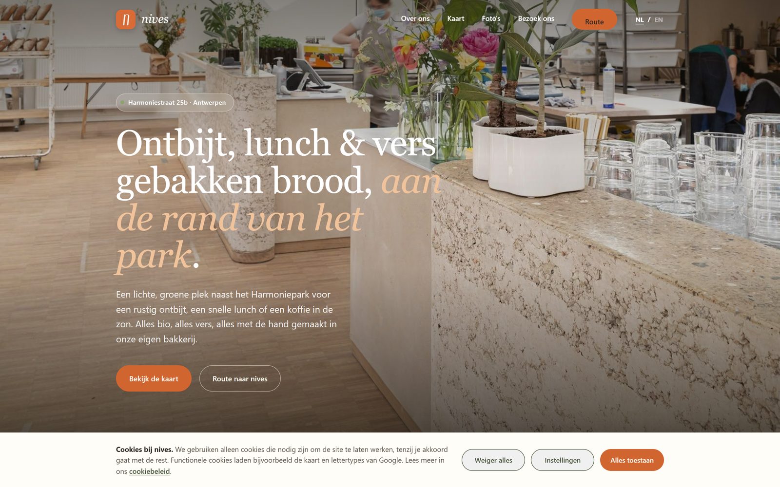 Nives concept site screenshot